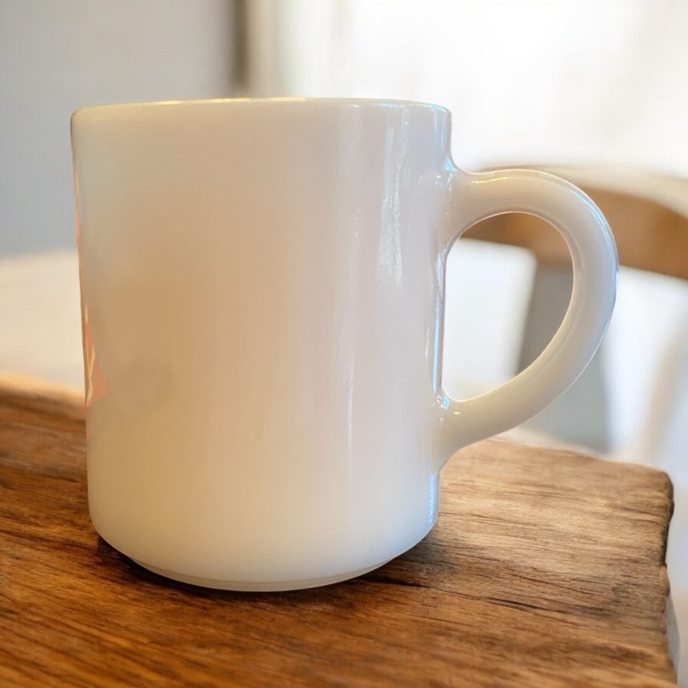 Vintage white coffee mug. EUC